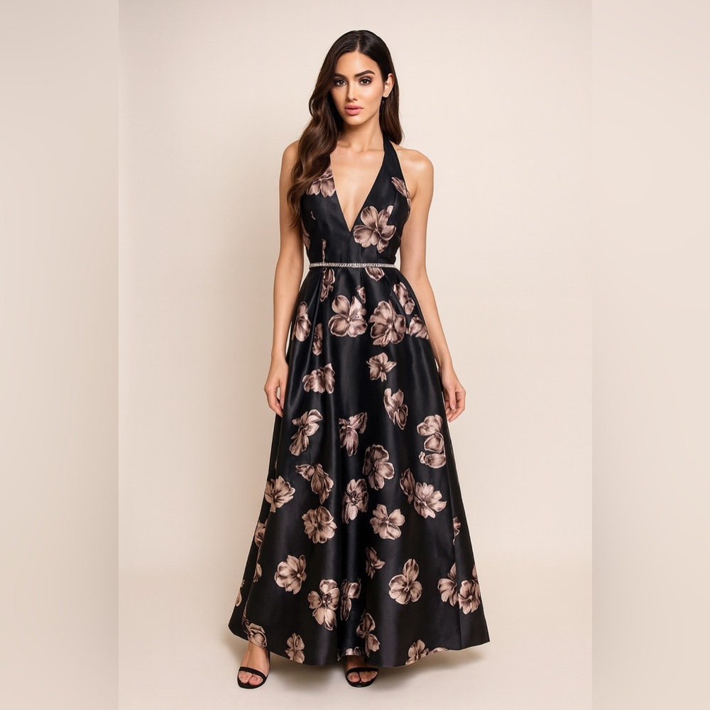 Crystal Doll Beautiful Floral Gown